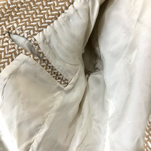 Anine Bing Fishbone Blazer in Tan and Cream Size XS - Picture 8 of 10